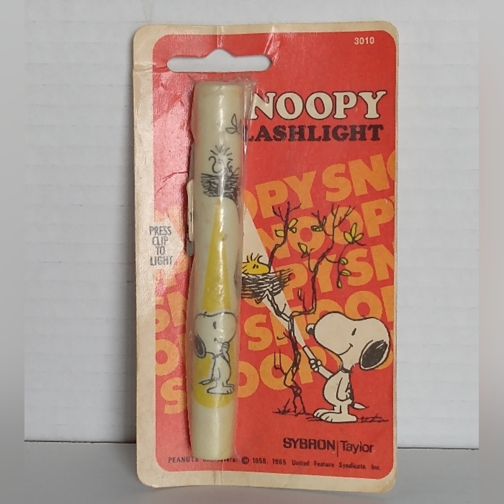 Snoopy Vintage Pen-shaped Flashlight Unused Unopened